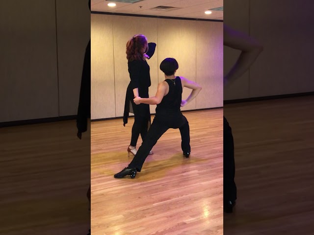 Dorian & Damiena practicing their Rumba