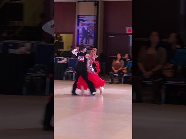 Raymond and Ava dancing the Tango at the Eastern Dancesport Championships!