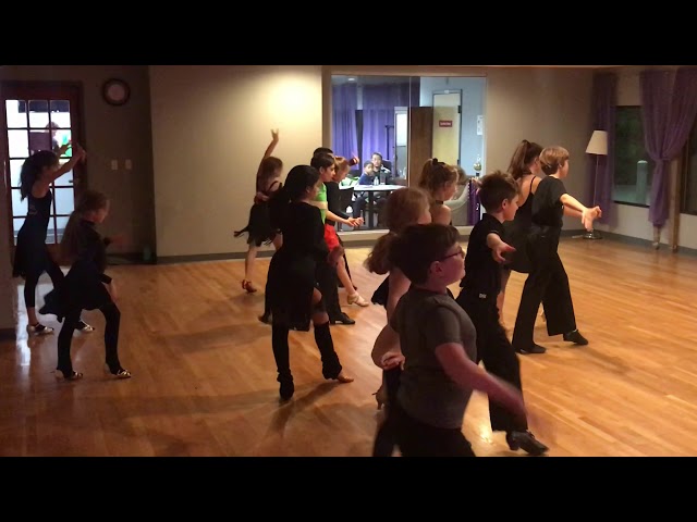 Silver Latin Group Class Cha Cha Routine